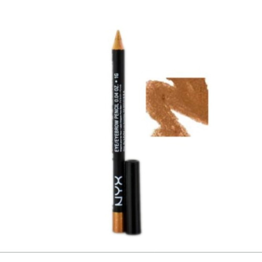 NYX Nyx slim eye liner pencil for eyes or eyebrow 933 gold shimmer